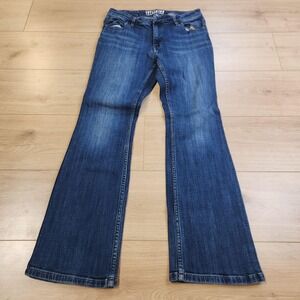 Idyllwind Jeans Womens 12/32 Medium Blue Mid Rise Flare Stretch Western Denim
